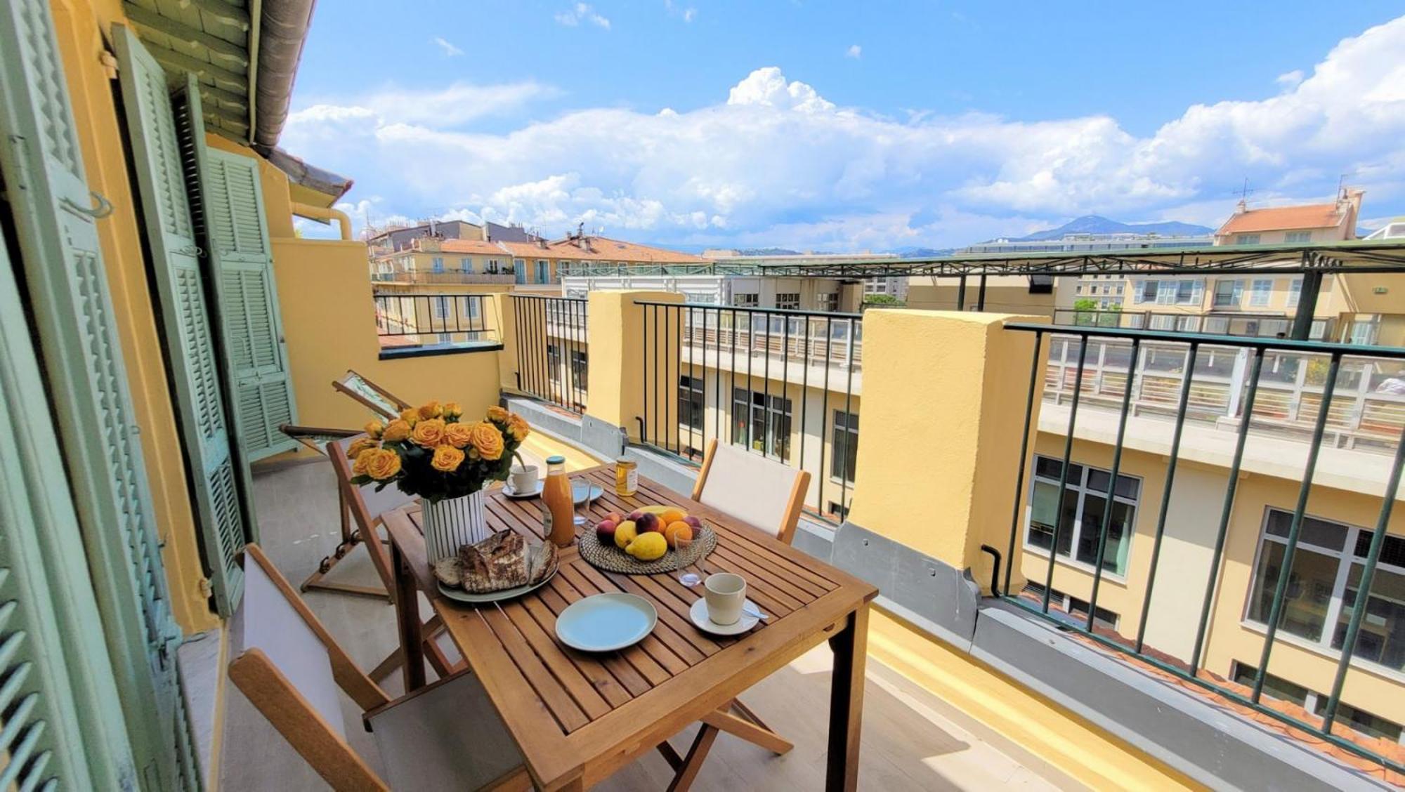 Ze Perfect Place - Opera Nice - Appartement 2 Chb - Ac - Terrasse Exterior foto
